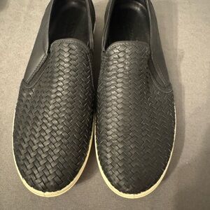 Ecco 7 Women’s Black Woven Slip-On Sneakers Size 8